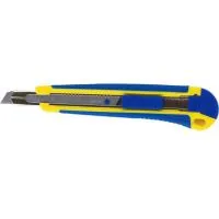 Office knife Buromax 9 mm, metal runners, rubber inserts (BM.4601)