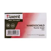 Badge Axent horizontal 8.8*5.7 cm, clasp-pin (4501-А)