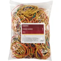Rubber bands for money Delta by Axent assorted colors, 500g (D4622)