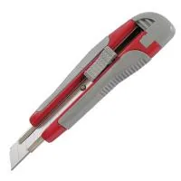 Stationery knife Axent 18mm, metal runners, rubber inserts (6702-А)