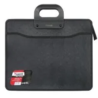 Folder - briefcase Axent B4, 3 compartments, black, with zipper closure (1603-01-А)