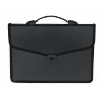 Folder - briefcase Buromax 3 compartments, with a lock, black (BM.3734-01)