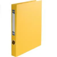Folder - recorder Buromax A4, 2 rings/30mm, width 40mm double sided, PP, yellow (BM.3101-08)