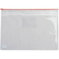 Buromax A5 zipper folder, plastic zipper red (BM.3947-05)
