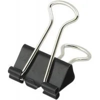 Binder metal Buromax 19mm, 12pcs, black (BM.5305)