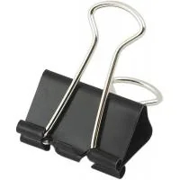 Binder metal Buromax 25mm, 12pcs, black (BM.5304)