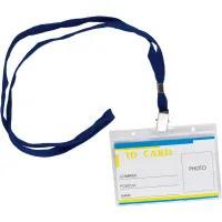 Badge Buromax horizontal 11x8cm, PVC, clear (BM.5411)