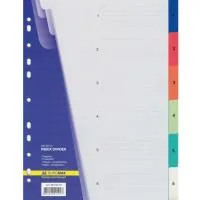 Buromax colored page divider, 6 dividers (BM.3210)