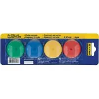 Magnet Buromax 30mm, set 4pcs, blister (BM.0022-43)