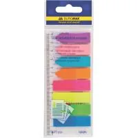 Sticker-bookmark Buromax Plastic bookmarks 45x12mm, 8*25pcs, neon (BM.2307-98)