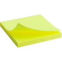Paper for notes Axent with an adhesive layer 75x75mm, 80 sheets, bright yellow (2414-11-A)