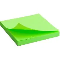 Paper for notes Axent with an adhesive layer 75x75mm, 80 sheets, bright green (2414-12-A)