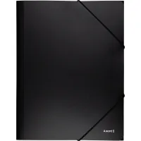 Folder with rubber bands Axent A4 500 μm black (1508-01-A)