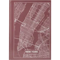 Axent Maps New York A4 stationery book in hard cover 96 sheets per cell (8422-543-A)