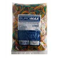 Rubber bands for money Buromax JOBMAX assorted colors, 1000 g (BM.5517)