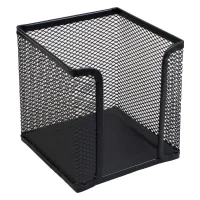 Cube stand for letters and papers H-Tone 10x10x10 cm, metallic black (SET-HT-JJ41204)