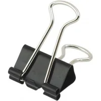 Metal binder H-Tone 15 mm, 12 pcs, black (BIND-HT-JJ40316-15)