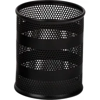 Buromax pen stand, round, metal, black (BM.6203-01)