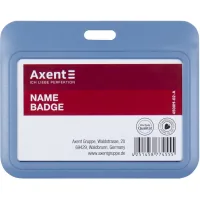 Badge Axent slider horizontal, 85x54mm, smoky blue (4500H-02-A)