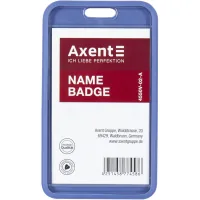 Badge Axent SoftTouch case matte, 54x85mm, smoky blue (4550V-02-A)