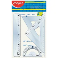 Maped line ESSENTIALS Medium set, 20 cm, 4 items, transparent (MP.242820)