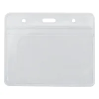 Badge Optima horizontal zip lock PVC, 108x70 mm (O45611)