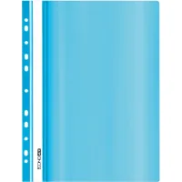 Economix A4 quick-stitch folder with perforation, texture "gloss", pastel blue (E31510-82)