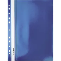 Economix A4 folder with perforation, texture "orange", blue (E31508-02)