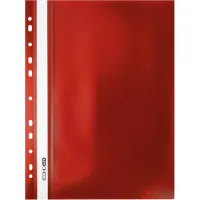 Economix A4 folder with perforation, texture "orange", red (E31508-03)