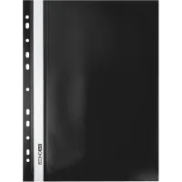 Economix A4 quick-stitch folder with perforation, texture "orange", black (E31508-01)