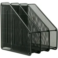 Axent vertical 3-in-1 paper tray, metal, black (2128-01-A)