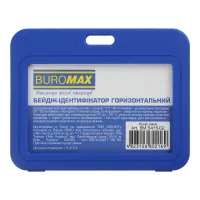 Badge Buromax horizontal, 101 x 80 mm, PP+PVC, blue (BM.5415-02)