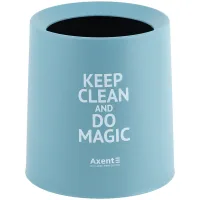 Paper basket Axent Desktop waste container, round, blue (2131-07-A)