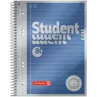 Книга записна Brunnen Коледж-блок А5 Premium синій, лінія, 80 аркушів (10-671 51)