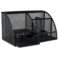 Desktop set H-Tone metal, 22 x 14 x 13 cm, black (JJ41220)