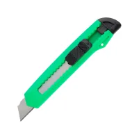 Axent stationery knife 18 mm, mechanical lock, green (D6526)