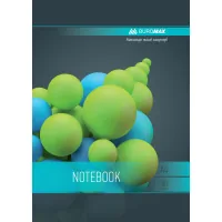 Зошит Buromax Sphere A4 80 аркушів, клітинка Бірюзовий (BM.24452101-06)