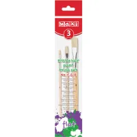 Maxi painting brush set pile bristles (No. 1, 5, 9 flat) (MX60827)