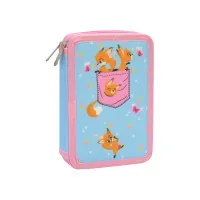 Cool For School pencil case 2 compartments with flaps Blue (CF87277)
