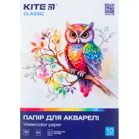 Drawing paper Kite A3 for watercolor Classic 200g/m2, 10 sheets (K-268)