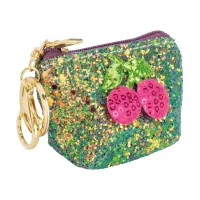 Children's wallet Cool For School Keychain with sequins and appliqué "Cherry" (CF86921)