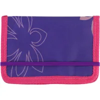 Children's wallet Cool For School multifunctional on elastic band "Flowers", purple (CF86326)