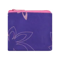 Cool For School children's wallet with a zipper "Flowers", purple (CF86367)
