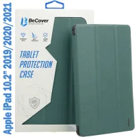 Tablet case BeCover Tri Fold Soft TPU Silicone Apple iPad 10.2 2019/2020/2021 Dark Green (708514)
