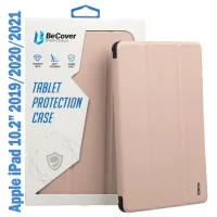 Tablet case BeCover Tri Fold Soft TPU Silicone Apple iPad 10.2 2019/2020/2021 Pink (708516)