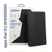 Tablet cover BeCover Tri Fold Soft TPU mount Apple Pencil Apple iPad 10.2 2019/2020/2021 Black (706742)