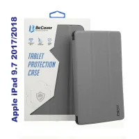 Tablet case BeCover Tri Fold Soft TPU Silicone Apple iPad 9.7 2017/2018 A1822/A1823/A1893/A1954 Gray (706879)
