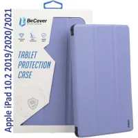 Cover for the tablet BeCover Tri Fold Hard Apple iPad 10.2 2019/2020/2021 Purple (709657) (709657)