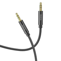 Кабель мультимедійний 3.5mm M to 3.5mm M 2.0m Black HOCO (6931474759894)