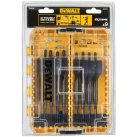 Set of DeWALT EXTREME IMPACT feather drills for wood, 9 pcs., Tough Case (DT70751)